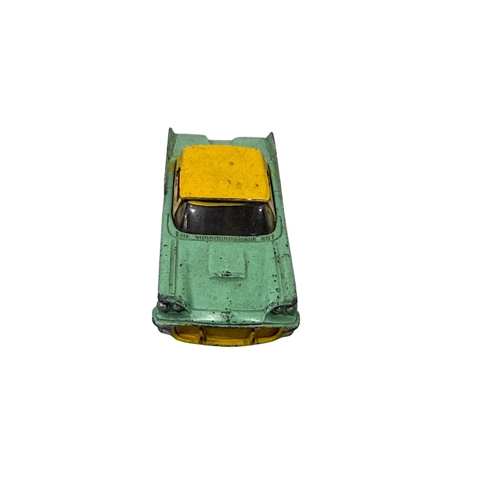 Vintage Corgi Toys Ford Thunderbird Diecast Car Green Yellow Made in GT Britain